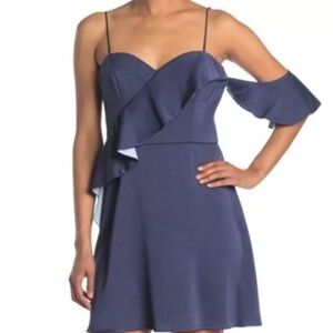 NWT ALLEN SCHARTZ Women’s Ruffled Mini Dress | Size 0 | Made in U.S.A.‼️